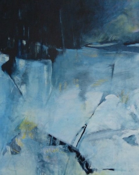Beauty in the Breaking Open  SOLD  30" X 24" Acrylic on canvas