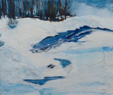 Spring Thaw 20"X 24" Acrylic on canvas