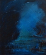 The Approaching Storm SOLD 24" X 20" Acrylic on canvas